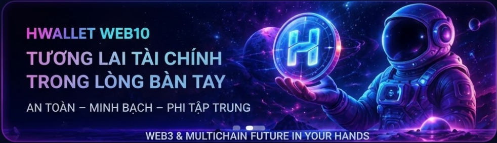 HWallet Web10 - Tương lai tài chính trong lòng bàn tay. An toàn - Minh bạch - Phi tập trung